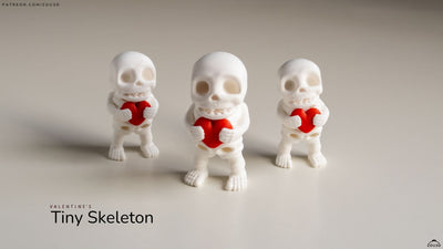 Valentines Day Love Heart Skeleton