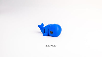 Blue Baby Whale, side view