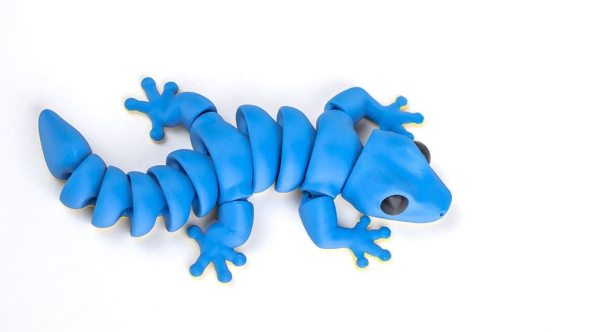 Blue Gecko fidget toy