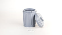 Grey Trash Can container with lid