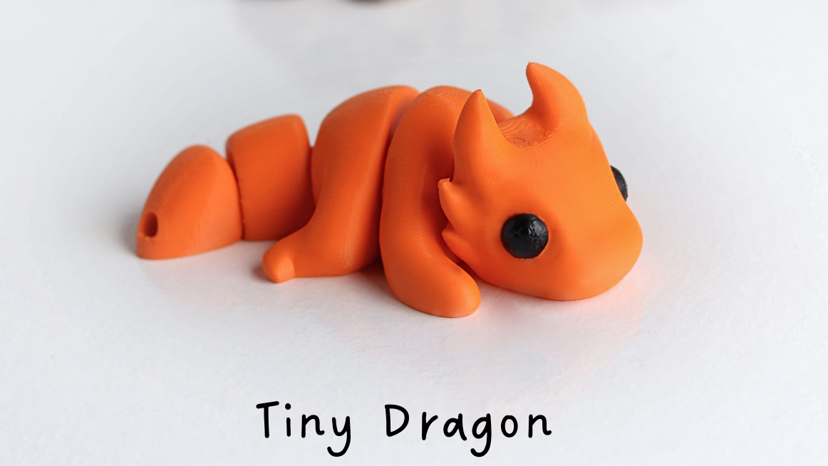 Orange and brown Tiny Baby Dragons
